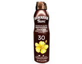 Hawaiian Tropic dry oil clear spray SPF 30 bottle for sun protection