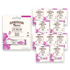 Hawaiian Tropic Tropical Lip Balm SPF 30 front view with hydration and sun protection