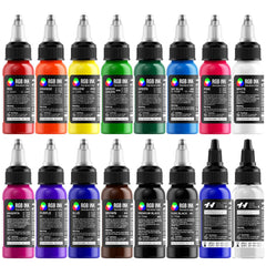 HAWINK color mixing solution bottles for easy blending.