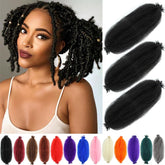 Hbegant Marley twist hair 12-inch 3-pack for full, easy installs.