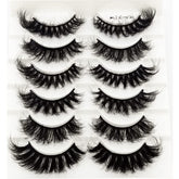HBZGTLAD cat-eye fluffy lashes enhance dramatic eye definition.