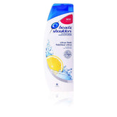 Head and Shoulders Citrus Fresh bottle front shows invigorating anti-dandruff action for daily care