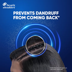 Head & Shoulders cool menthol shampoo bottle side view for refreshing scalp feel.