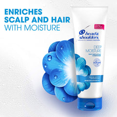 Head & Shoulders Deep Moisture damp hair after use displays moisturized strands