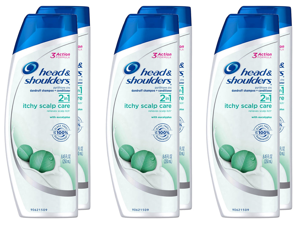 Head & Shoulders itchy scalp care eucalyptus bottle for cooling scalp relief.