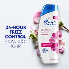 Creamy foam lather visual from Head & Shoulders Smooth & Silky products.