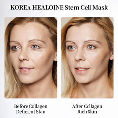 HEALOINE stem cell mask sachet foil preserves serum potency for deep hydration