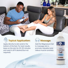 Health and Wisdom Pure Magnesium Gel seaweed ingredients panel on packaging