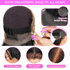 Healthair ultra-thin lace base 0.03mm offers breathable comfort for all-day wear.