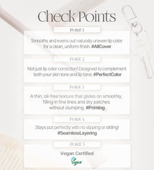Heart Percent Dote On Mood lip base applicator with Vanilla Beige swatch