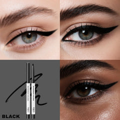HECI BEAUTY eyeliner pencil glides on in a smooth stroke for effortless application.