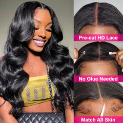 Hedy wig features pre-plucked baby hairs and bleached knots for authentic texture