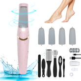 Heelos electric foot file with roller heads for smooth at-home pedicures