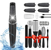 Heelos professional electric foot file with angled handle for at-home pedicure