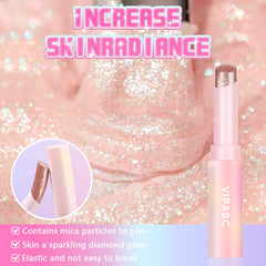 Hegafoo Crystal Jelly Glaze Aura Blitz arm swatch showing dimensional glow