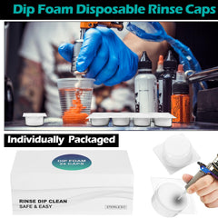 Heigble dip foam rinse cups side view with sponge lining for reliable ink changes