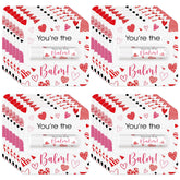 Heigble Valentine lip balm with heart design on compact packaging, portable and easy to share.