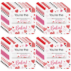 Heigble Valentine lip balm with heart design on compact packaging, portable and easy to share.