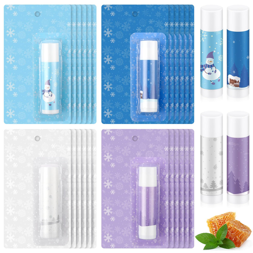 Heigble winter snowflake lip balm compact for daily moisture in cold weather