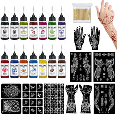 HEILFNL temporary tattoo kit with vivid color inks for versatile designs
