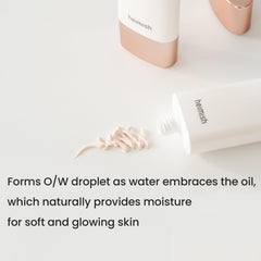 HEIMISH Artless Glow Base pearl glow finish highlights natural luminosity.