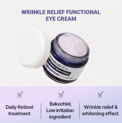 HEIMISH RX eye cream niacinamide benefit visible in skincare formula for brightening dark circles.
