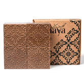 Hekaya Amber Olive Oil Soap Bar packaging highlights natural ingredients and gift-ready presentation.