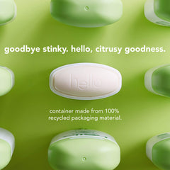 Hello deodorant Shea Butter base stick delivers moisturized underarms.