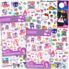 Hello Kitty tattoo set tattoo sheets featuring beloved characters for fun party favors.