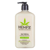 Hempz Age Defying Body Moisturizer bottle with pump for easy application and hydration