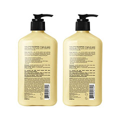 Hempz body lotion pump close-up showing silky texture and nourishing feel.