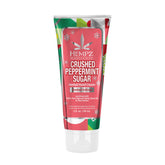 Hempz Crushed Peppermint Sugar hand cream tube ready for use, offering quick hydration.