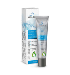 Gialuron Cream texture close-up highlighting a lightweight, absorbent formula.