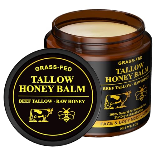 Henjaca beef tallow balm pack shot highlighting natural ingredients for daily hydration