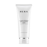 HERA Foaming Cleanser bottle pour shows easy daily cleansing and quick foam application