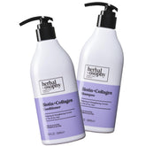 Herbalosophy Biotin & Collagen shampoo bottle for stronger-looking hair