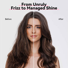 Herbalosophy keratin conditioner bottle provides deep hydration for dry hair.
