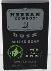 Herban Cowboy Dusk milled soap bars-6-pack for daily cleansing.