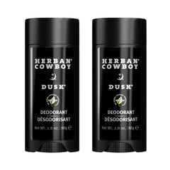 Herban Cowboy Forest Aloe Deodorant front label showing cedar and mandarin notes