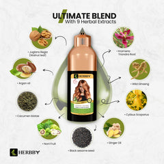 HERBBY low-ammonia-formula balances color strength with comfortable application