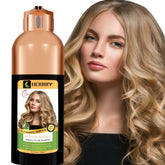 HERBBY Hair Color Shampoo bottle pouring for quick gray coverage at home