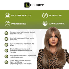 HERBBY Hair Color Shampoo shiny finish for healthier-looking hair