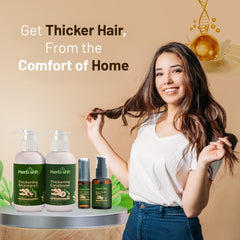 Herbishh Hair Essence Oil dropper shows concentrated nourishment for follicles