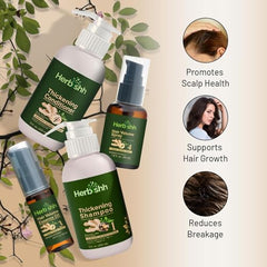 Herbishh Hair Growth Spray bottle highlights scalp support