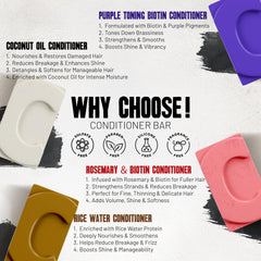 Herbishh purple-toning conditioner bar neutralizes brassiness in blonde hair