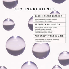 Application shot of HERBIVORE Bakuchiol serum on clean skin