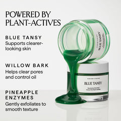 HERBIVORE Blue Tansy Resurfacing Mask ingredients natural BHA and enzymes