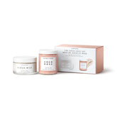 HERBIVORE Coco Rose body polish jar showing exfoliating texture for smoother skin