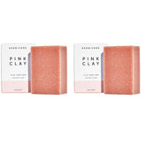 HERBIVORE pink clay soap bar for face and body, gentle cleansing and nourishment.