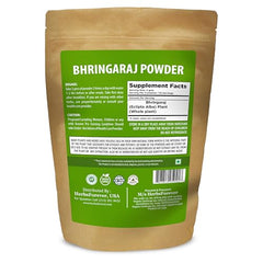 HerbsForever Bhringaraj powder for hair and scalp support with lustrous shine.